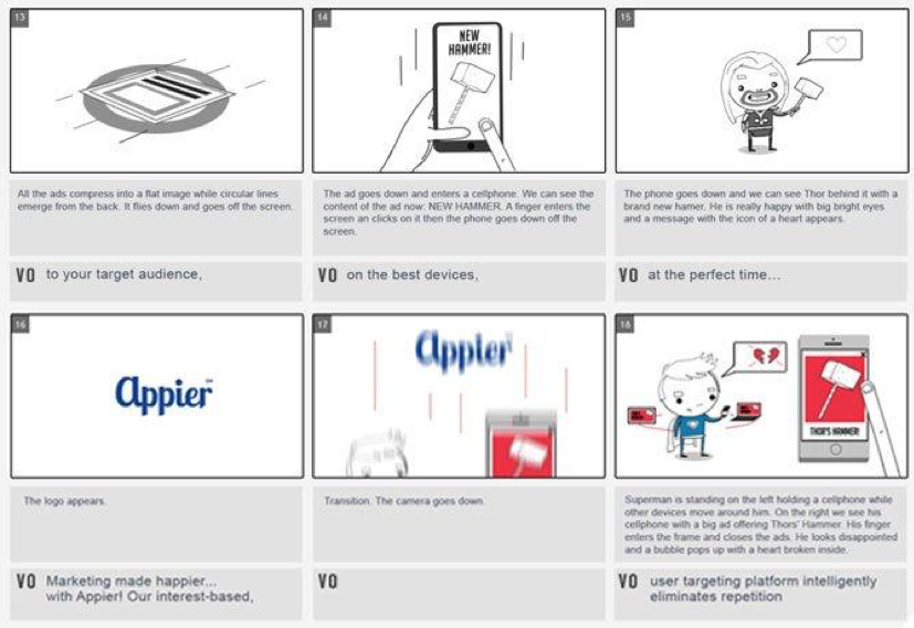 create a storyboard for your video